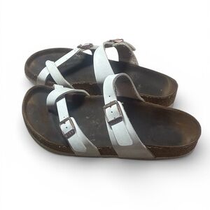 Birkenstock Women’s Sandals EU 40 US 9 White Two Strap